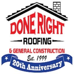Company logo Done Right Roofing