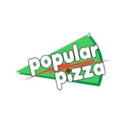 Company logo Popular pizza