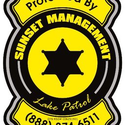 Company logo Sunset Management Lake Patrol