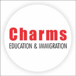 कंपनी का लोगो charms education & immigration services p
