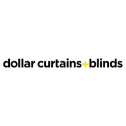 Company logo dollar curtains + blinds