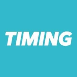 Company logo Timing