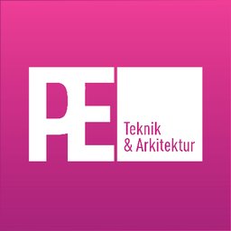 Company logo PE TEKNIK & ARKITEKTUR
