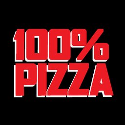 Company logo 100% pizza