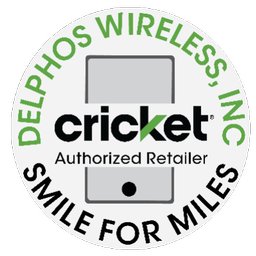 Company logo Delphos Wireless Cricket Authorized Retailer